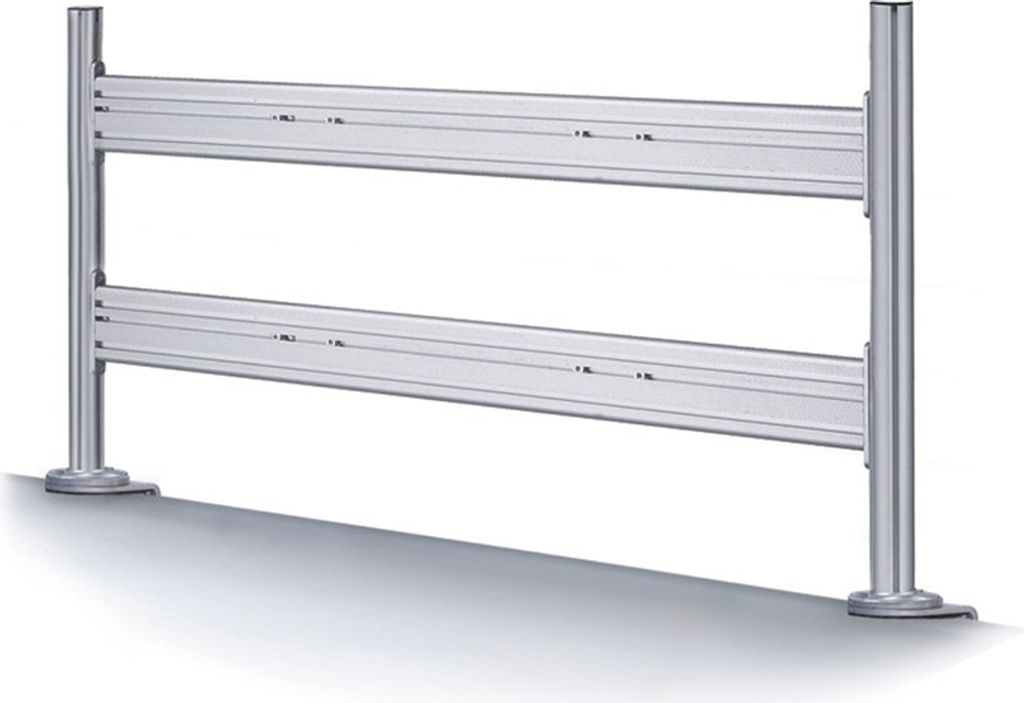Die NewStar Werkzeugleiste Tischhalterung, das Modell FPMA-DTB200, ist eine 130 cm breite Symbolleiste für (maximal) 6 Flachbildschirme bis 26" (6...