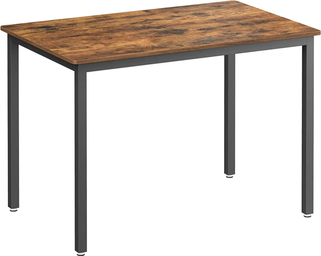 Table à manger pour 4 personnes blanche laquée avec pieds en métal chromé