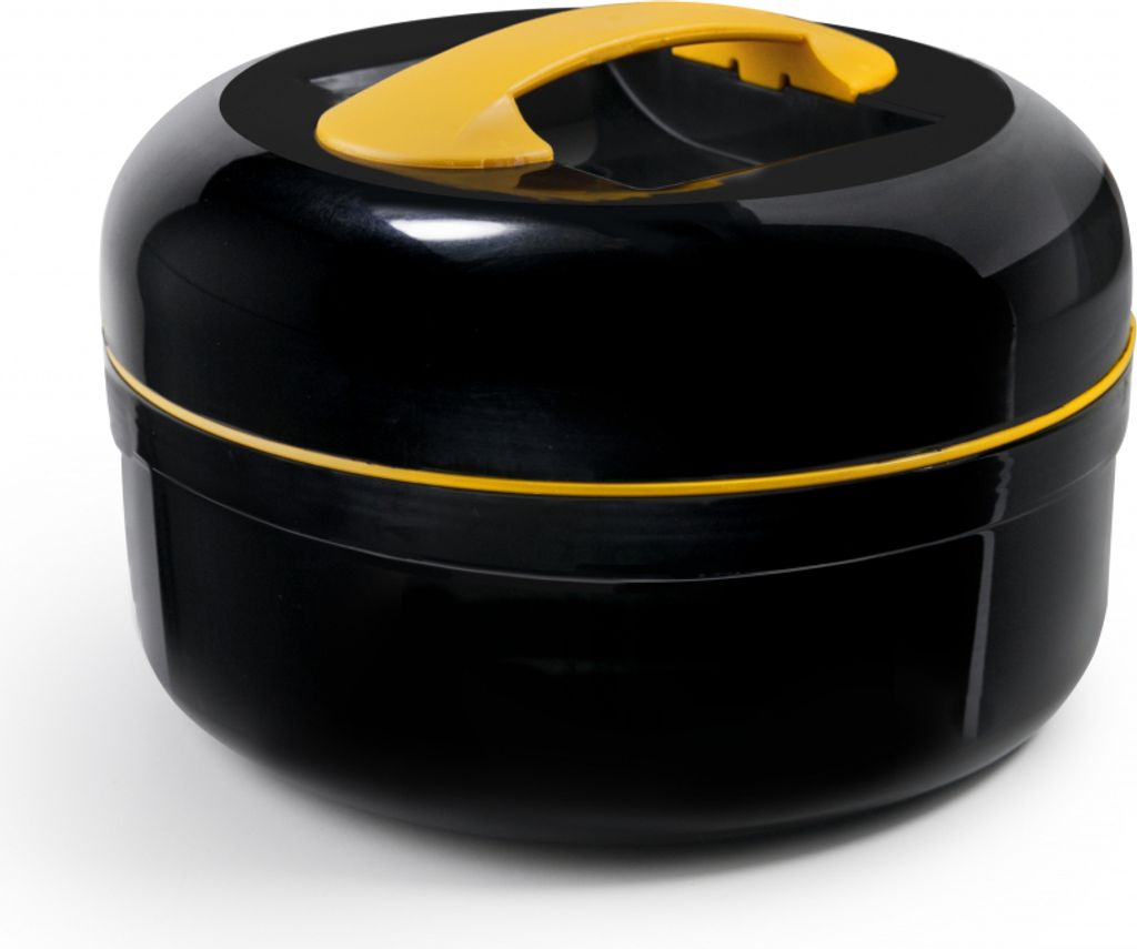 Ibili-Lunch Away Lunchbox, Kunststoff, 20x14 cm, schwarz/orange