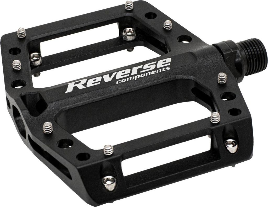 Reverse Components Black One Jr Pedale Silber Silber One Size