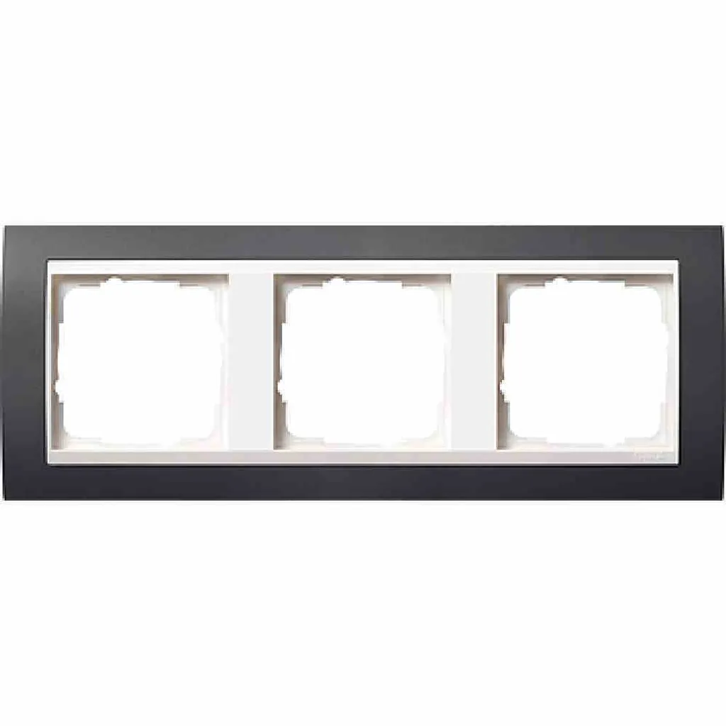 GIRA 0213328 Plaque anthracite pour masquer défauts muraux interrupteur