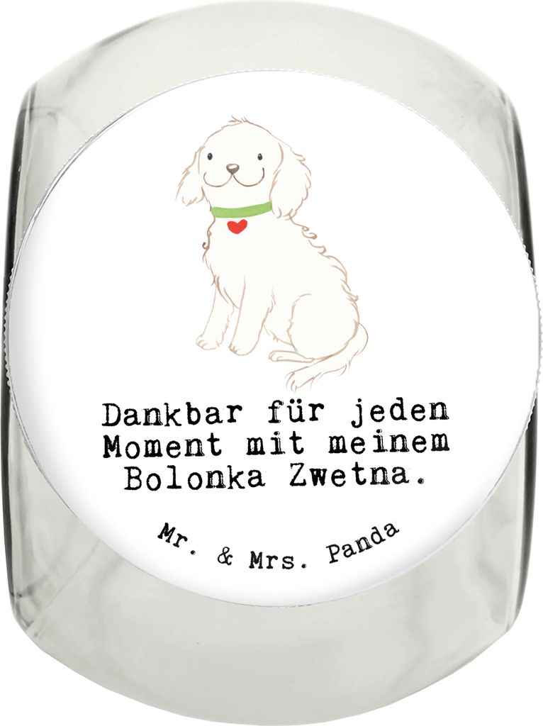 Mr. & Mrs. Panda Bonbonglas Bolonka Zwetna Moment XL 2000ml - Weiß - Geschenk, Tierfutterbehälter, Aufbewahrungsdose, Vorratsbehälter, Keksdose,...