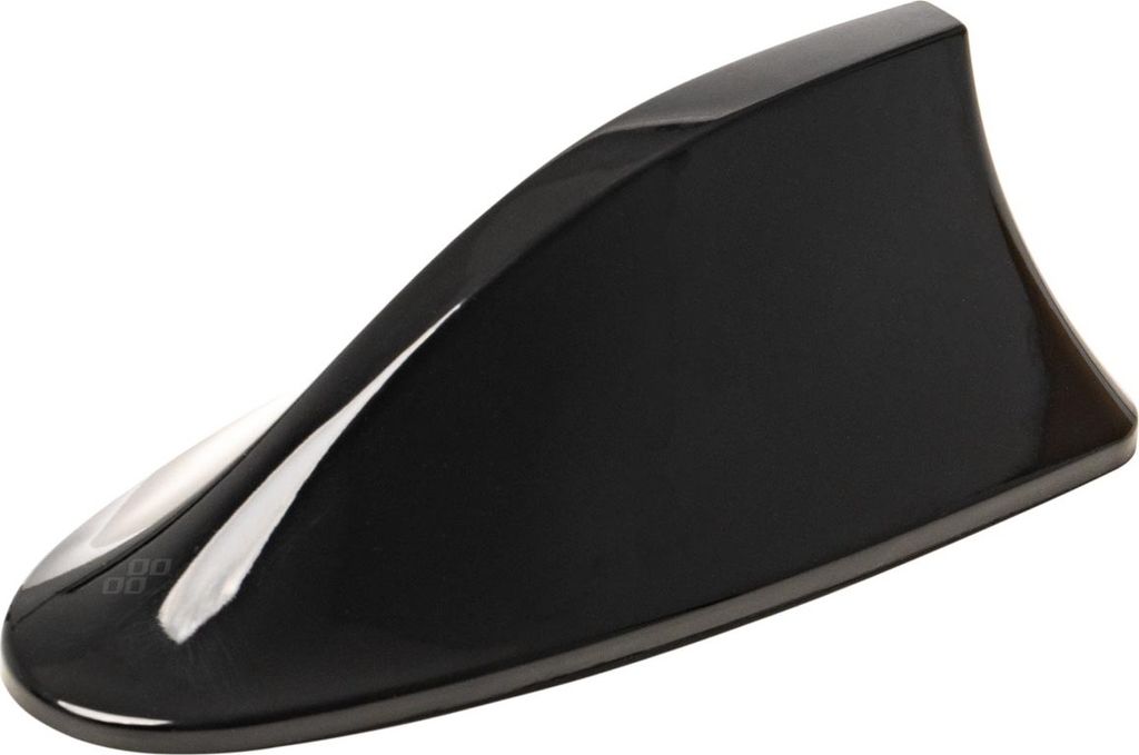Antenna auto pinna di squalo nero lucido AM-FM QUALITÀ Immagine del prodotto 