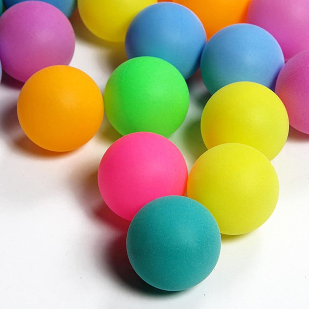 30 bunte Tischtennisbälle - Nachhaltiges Trainingsmaterial und Spielzeug