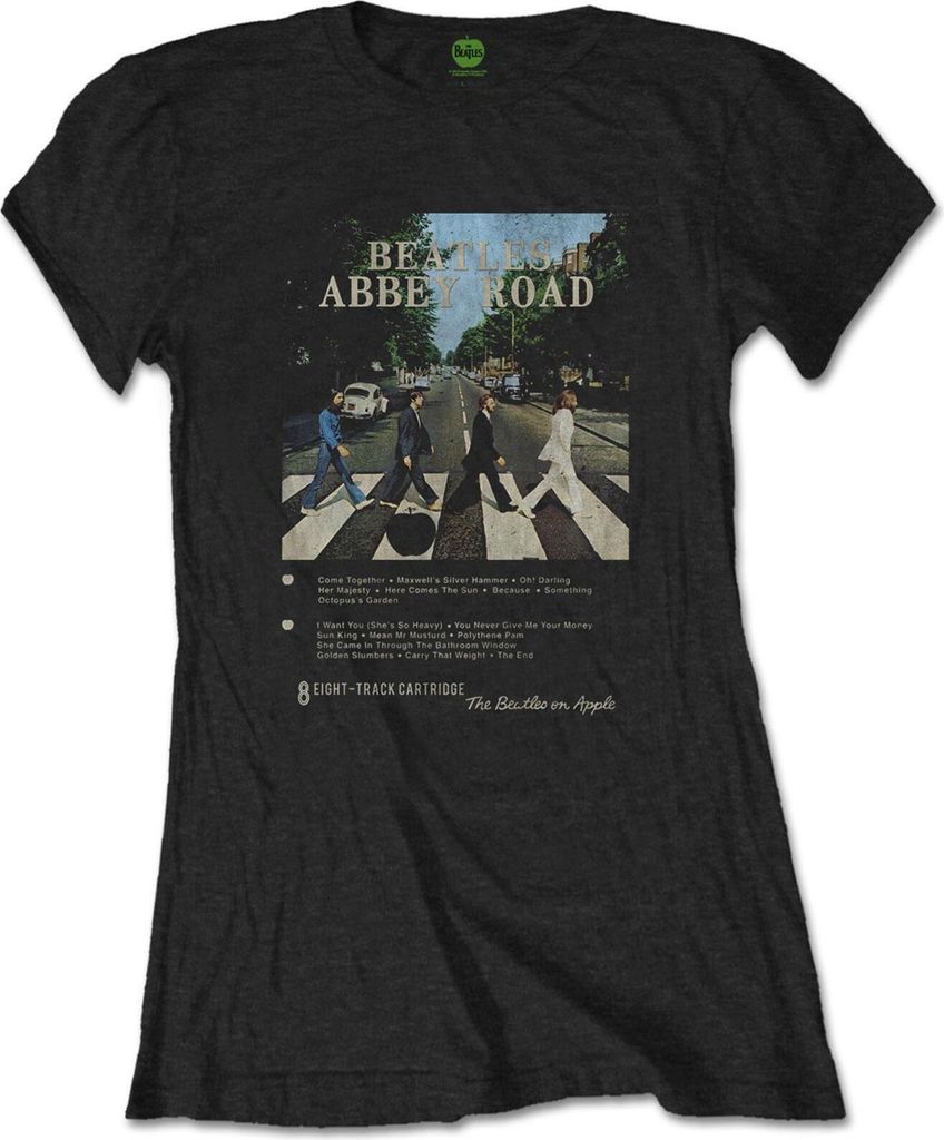 The Beatles - "8 Track" T-Shirt für Damen RO1342 (M) (Schwarz)