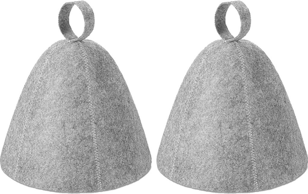 2 Stück Saunahut Vaporarium Hut Sauna Wollhut Bad Filzhut Produktbild 1