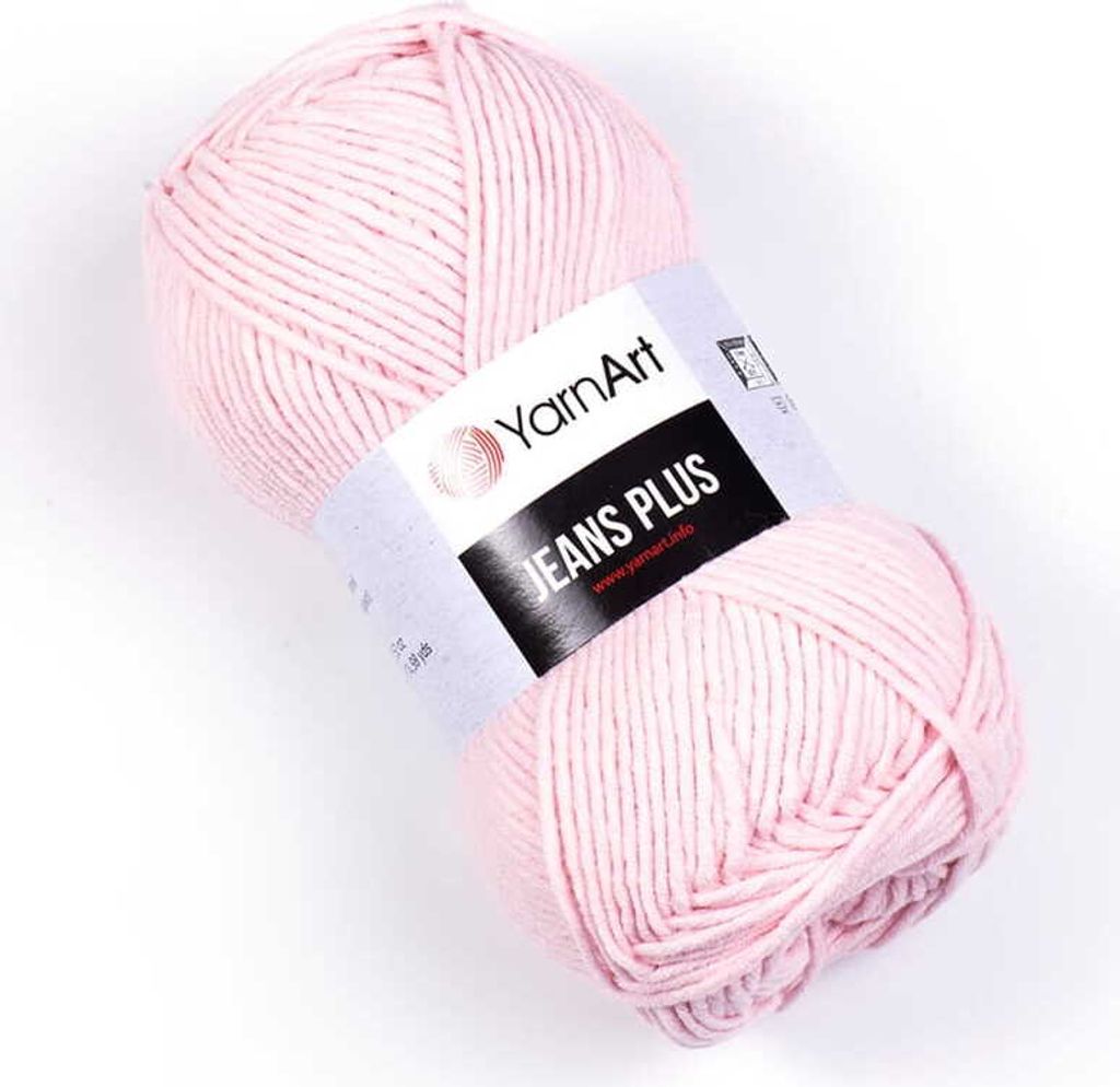 YarnArt Jeans Plus příze 100 g / 160 m - barva 18 pudrová Obrázek produktu 