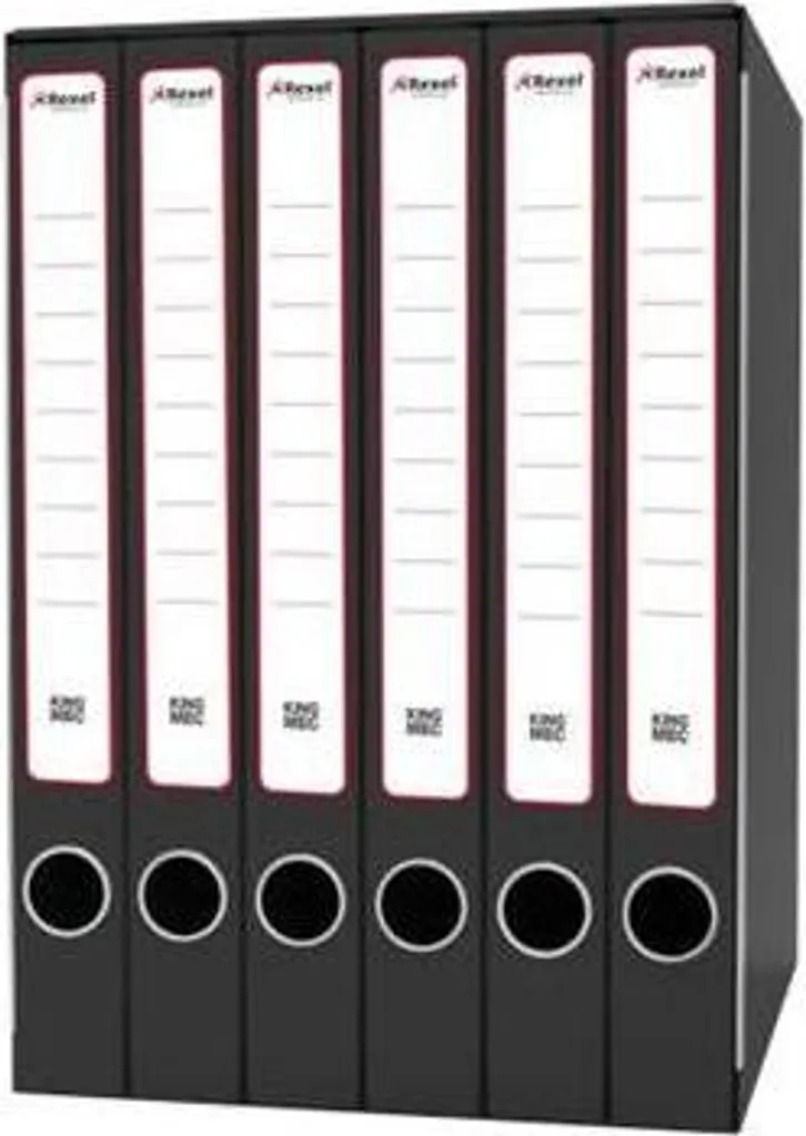Raccoglitore Sestetto King Mec GKM6300 Nero: 6 Cartelle Archivio A4