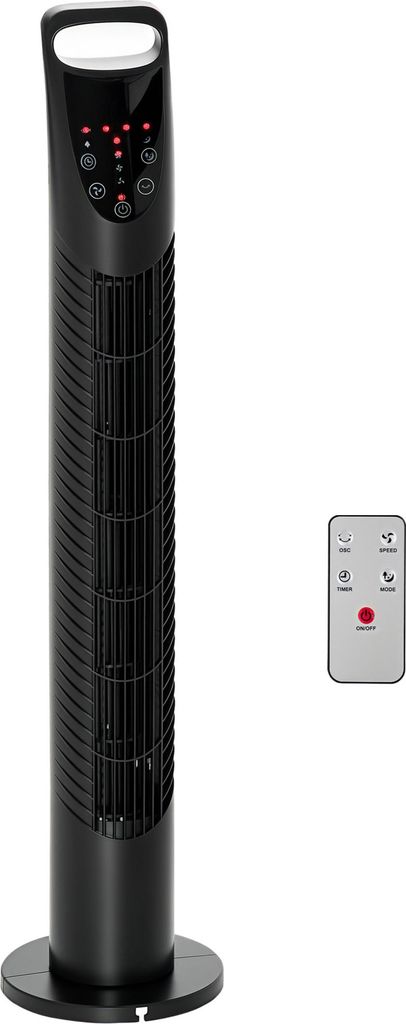 HOMCOM Turmventilator leise, Standventilator mit 3 Produktbild 