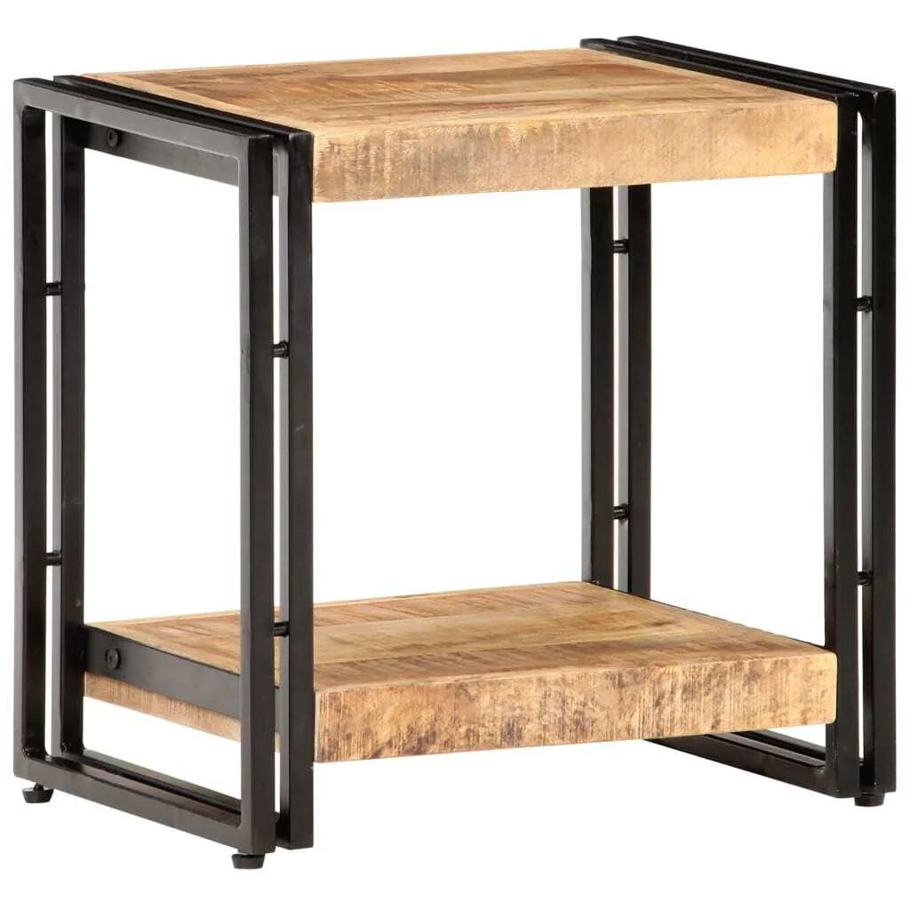 Offerta Tavolino Legno Mango Grezzo 40x30x40 cm - Robusto e Duraturo