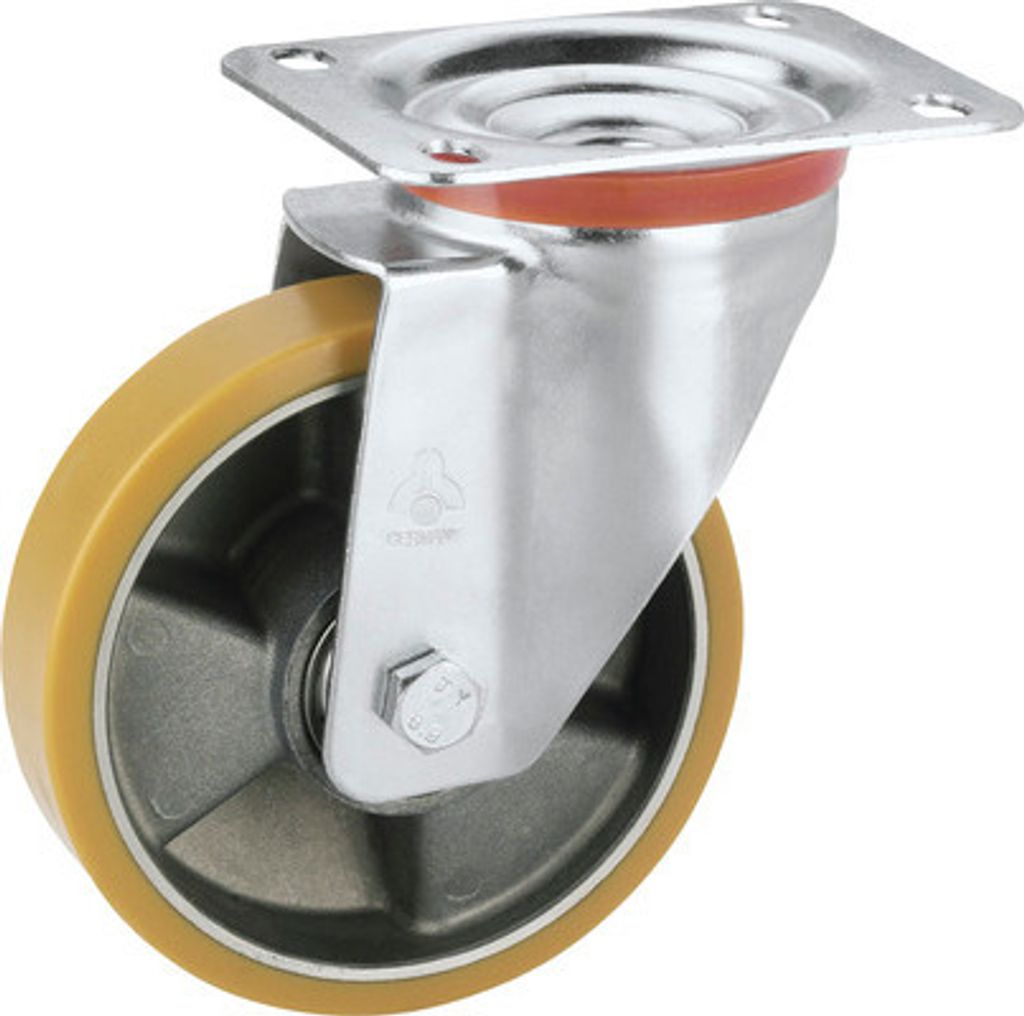 Tarrox Lenkrolle aluminium polyurethan 100 x 30 mm