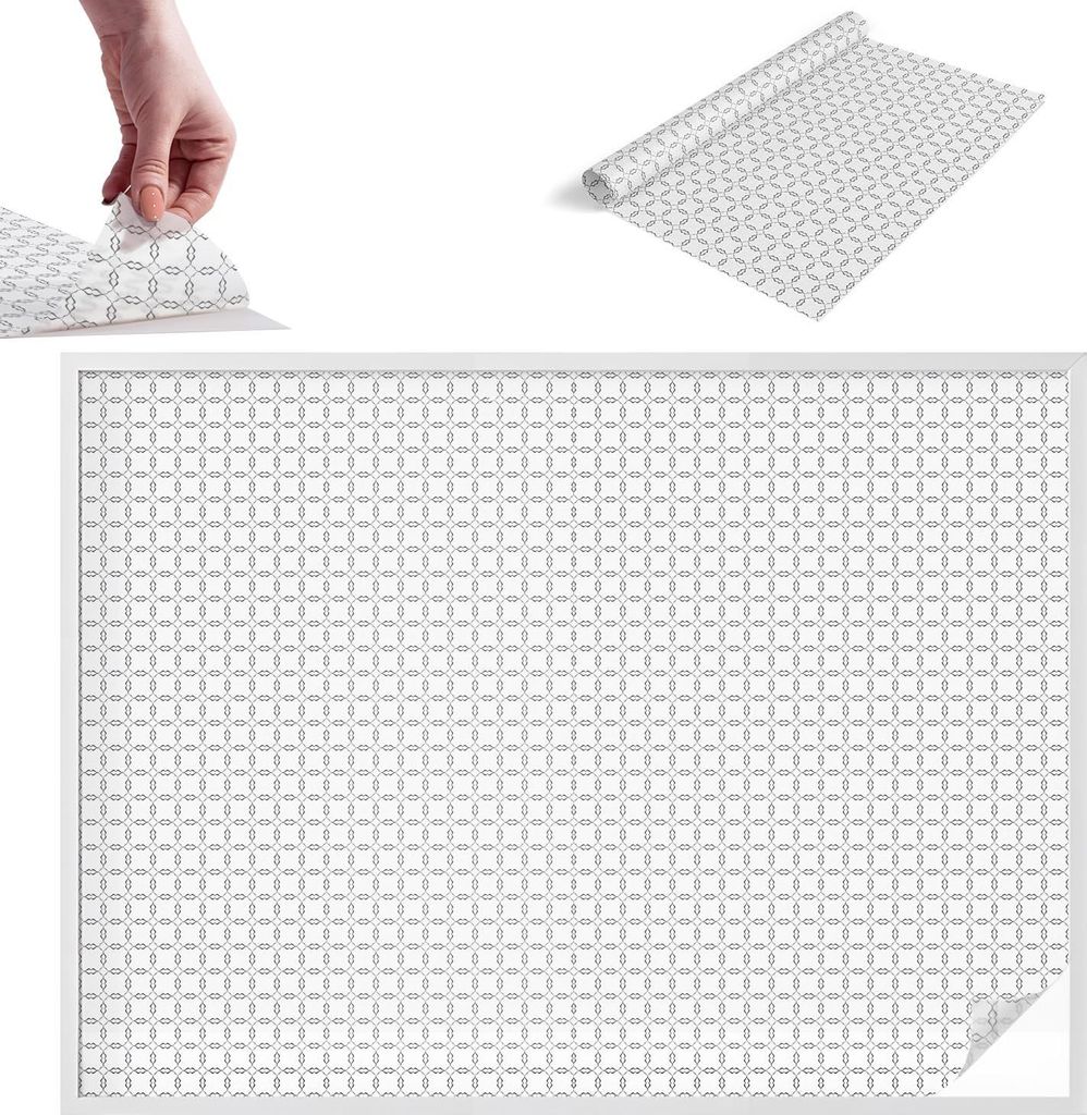 Buntglasfolie für Fenster – 146x200 cm – Stained-Glass-Fensterfolie, dekorativ & blickdicht – Selbstklebende Glasdekorfolie im Buntglas-Desi...