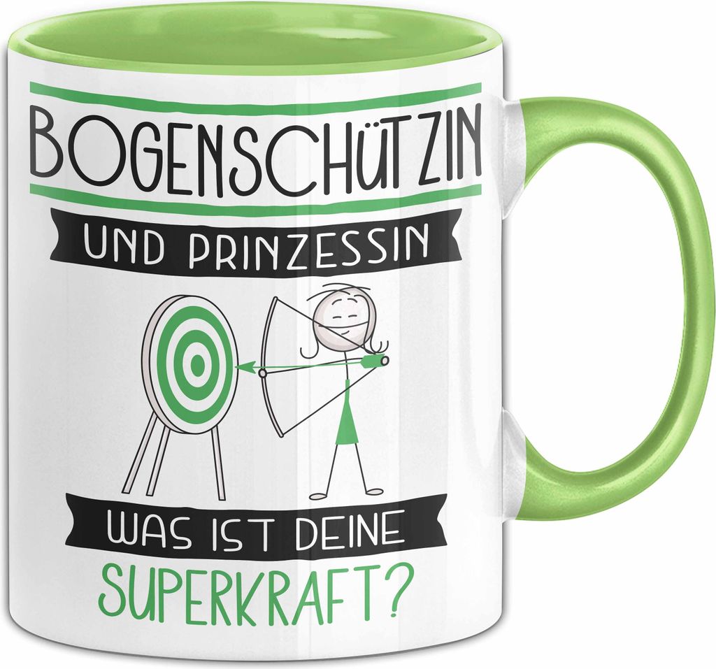 Bogenschützin Und Prinzessin Tasse Geschenk Für Eine Produktbild 