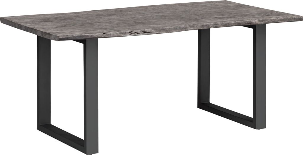 Esstisch Bullwer Grau schwarz 200x100 cm