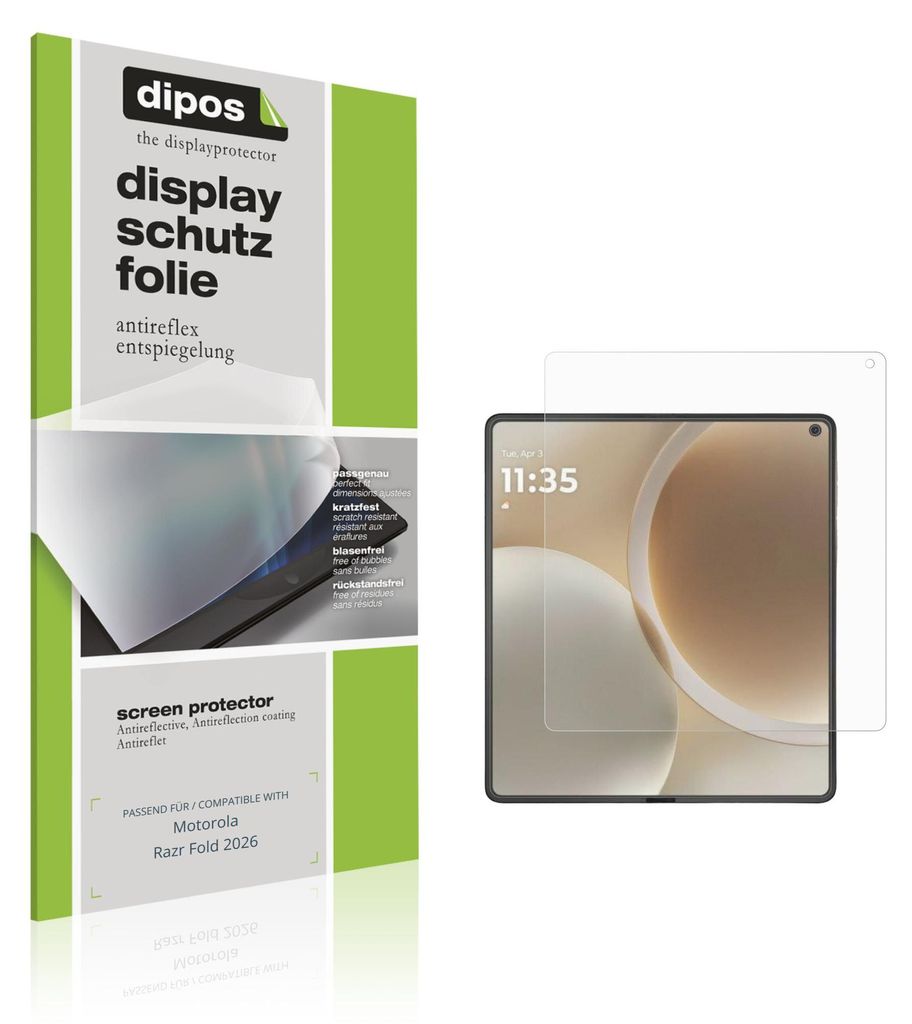 4x Schutzfolie für Motorola Razr Fold 2026 Aussenseite matt Displayschutzfolie Folie Display Schutz dipos