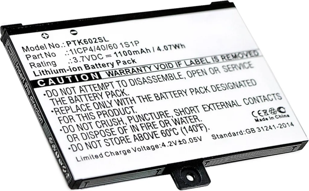 Batteria PocketBook Pro 912/612 Ricambio 1100mAh | 1ICP4/40/60 1S1P