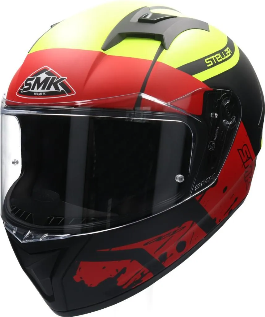 Casque SMK Stellar Squad intégral avec ventilation et confort XS