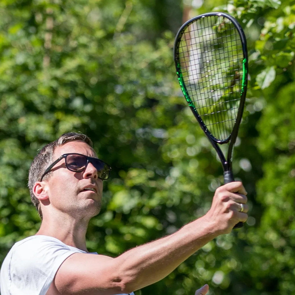 Set speed badminton robuste Schildkröt raquettes alu noir vert - 7
