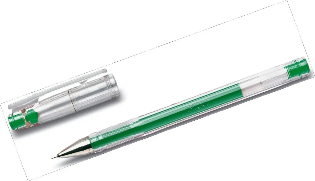 Stylo roller à encre gel vert pointe ultra fine 0,2 mm G-TEC-C4 - Lot 12