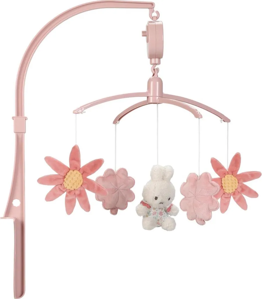 Mobile Musical Miffy Lucky Blossom en Tissu avec Douce Mélodie NIJN355