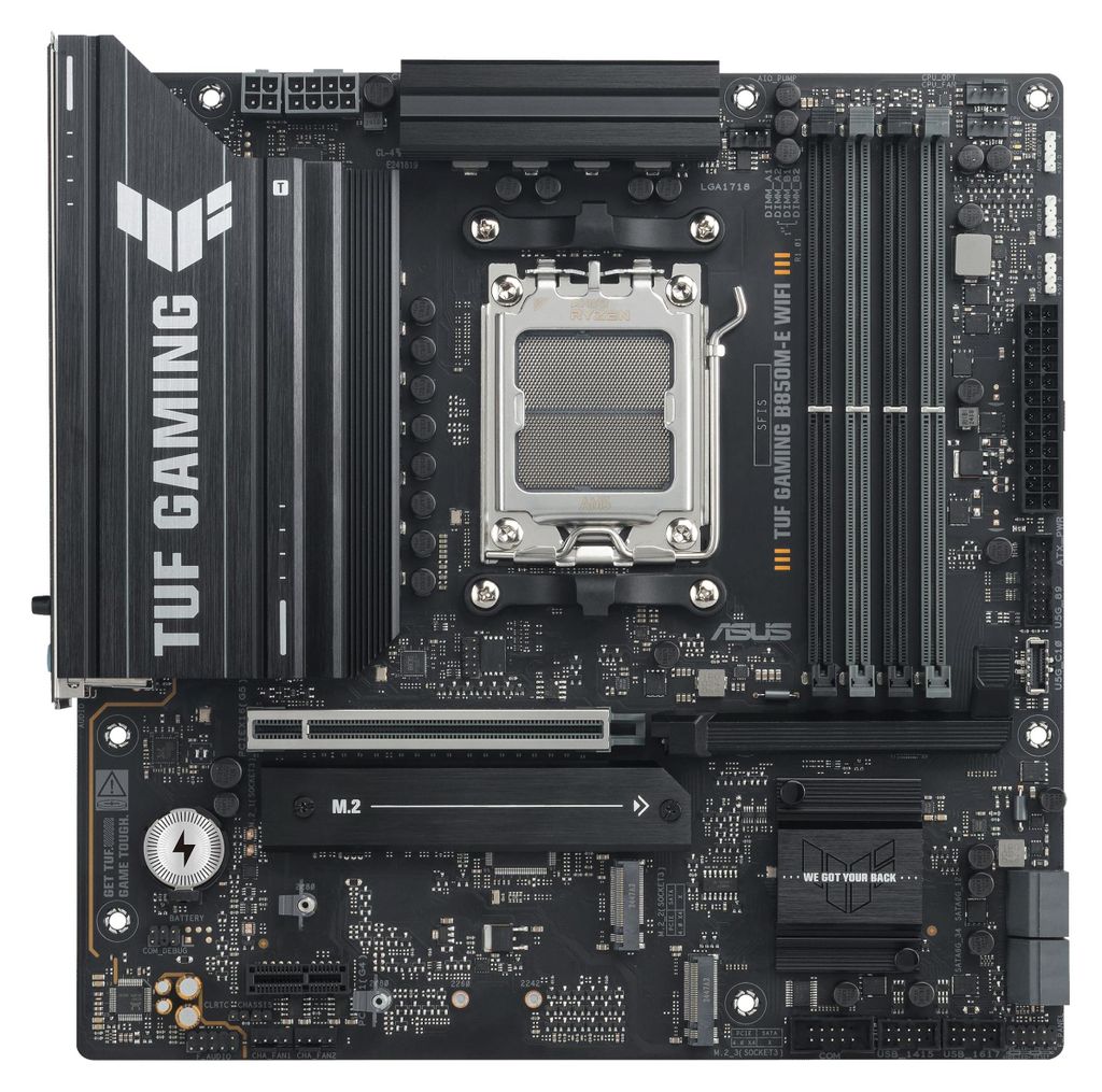 ASUS TUF GAMING B850M-E WIFI, AMD, Sockel AM5, AMD Ryzen Produktbild 