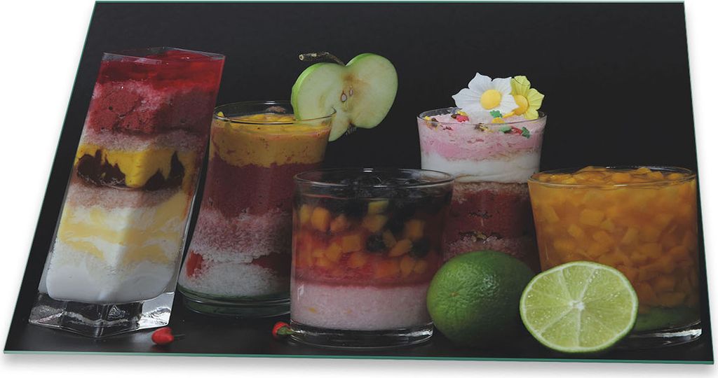 Herdabdeckplatte Glaskeramik 1 Teilig 80x52 Obst Bunt Abdeckung Glas Spritzschutz Deko