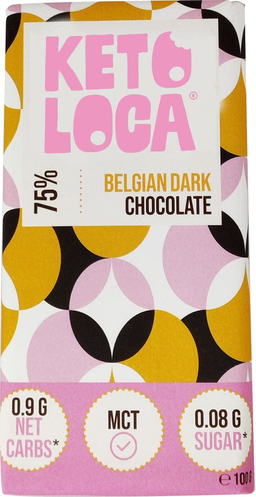 KETO-LOCA 75% Zartbitterschokolade 100 g