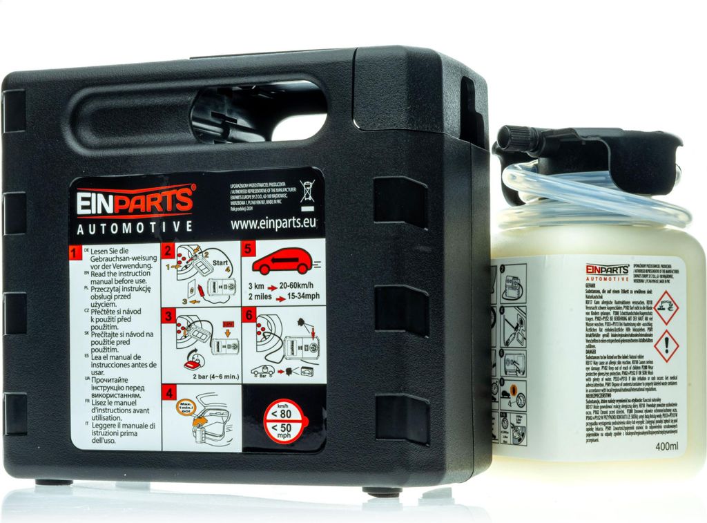 EPAP09 Reifenreparaturset mit Dichtmittel 400 ml Produktbild 