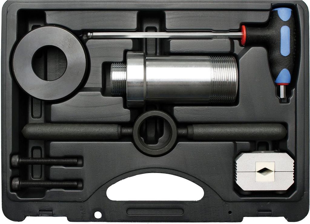 BGS 8877 Montagewerkzeug für Stoßdämpfer mit Zuganschlagsfeder, 8-tlg.