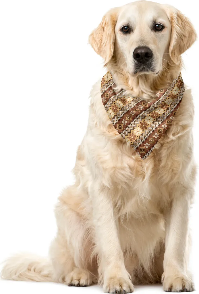 Bandana per Cani ABAKUHAUS 40x40 cm - Stile Nordico Pale Caramel