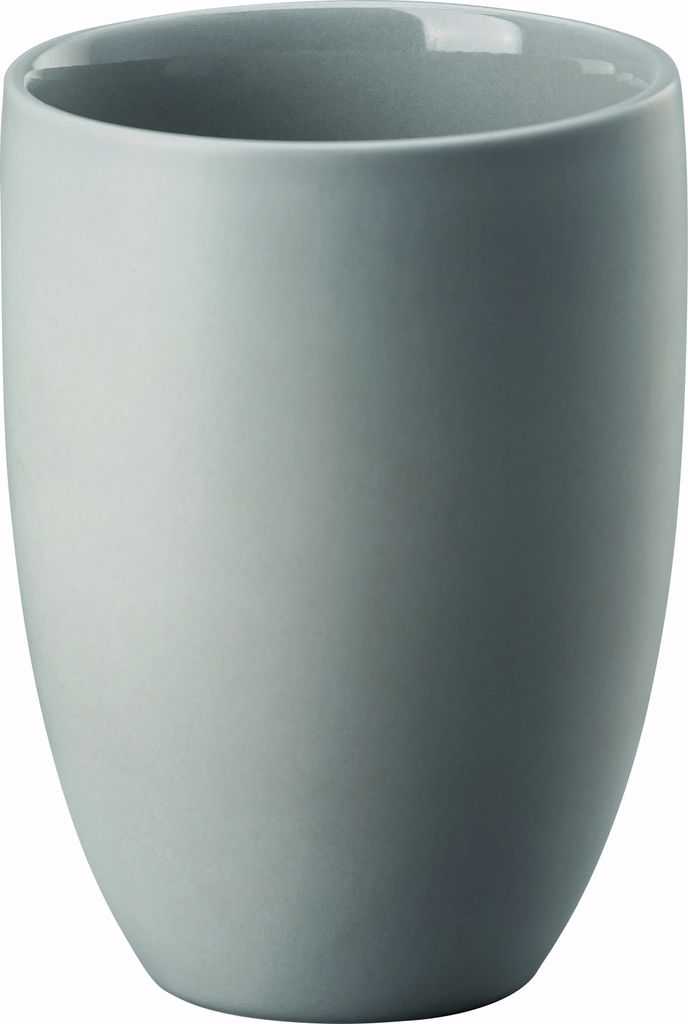 Rosenthal Becher the mug+ Gentle Grey doppelwandig, Porzellan, Grau, 280 ml, 69203-321650-15598