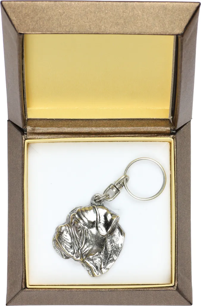 Ciondolo Cane Bulmastif Art-Dog - Ornamento Argentato Alta Resistenza