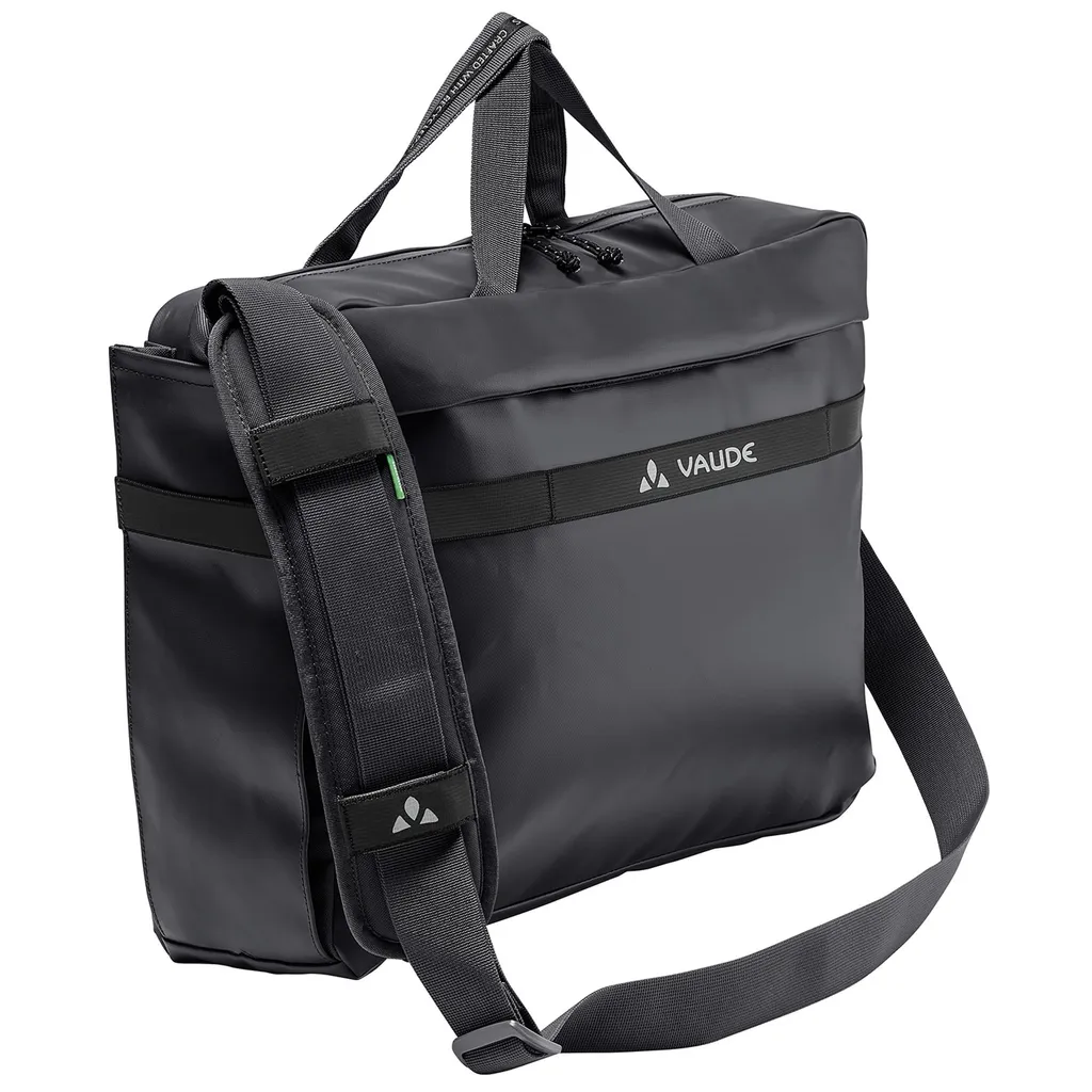 VAUDE Mineo Commuter Briefcase 17 Noir - Sacoche de vélo urbaine chic