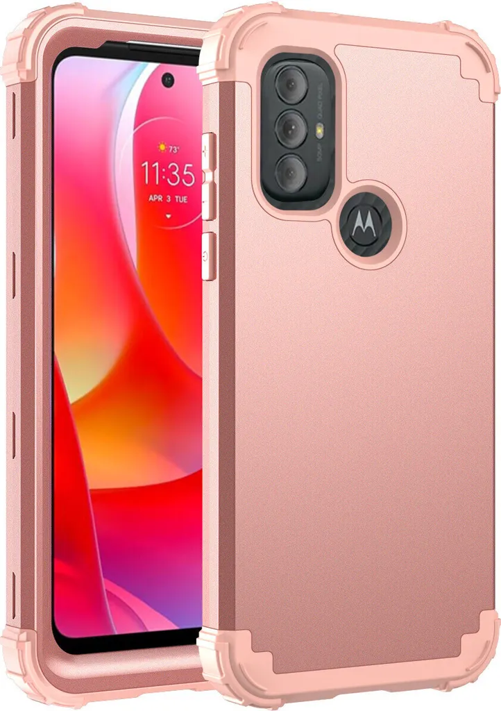 Cover Antiurto Moto G Power 2022 Oro Rosa - A Prova di Bambino
