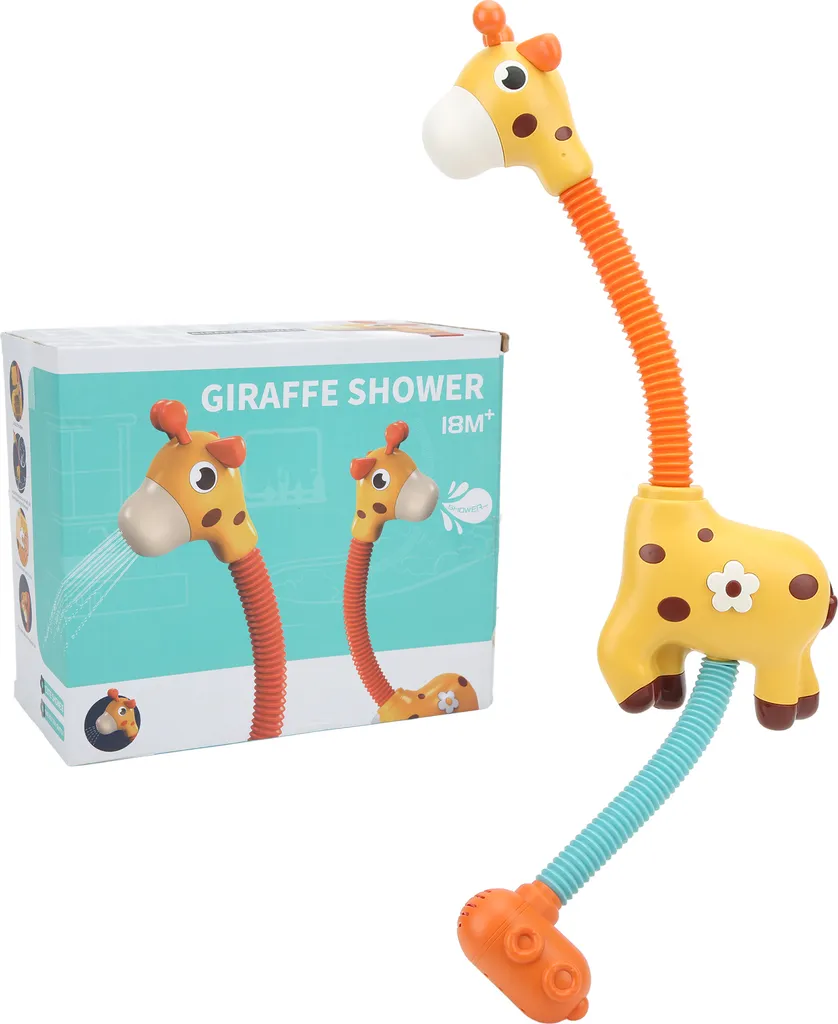 Gioco Bagnetto Giraffa con Pompa Elettrica: Soffione Orientabile