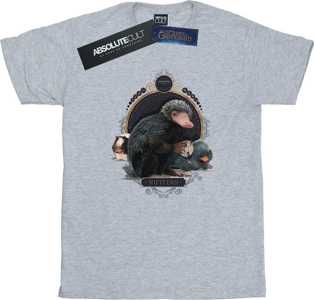 Fantastic Beasts - "Baby Nifflers" T-Shirt für Damen BI22904 (XXL) (Grau)