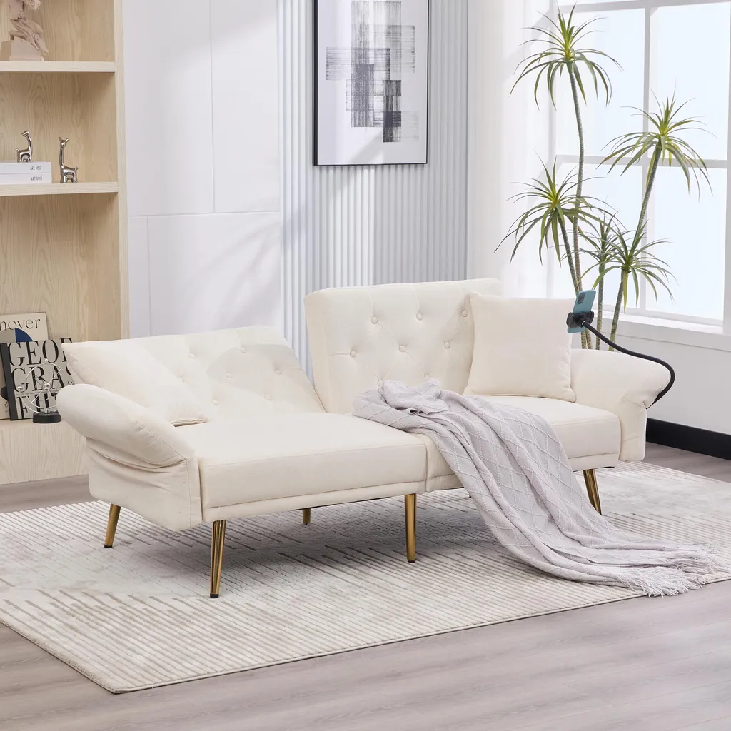 Canapé-lit gain de place pour optimiser une chambre d'amis