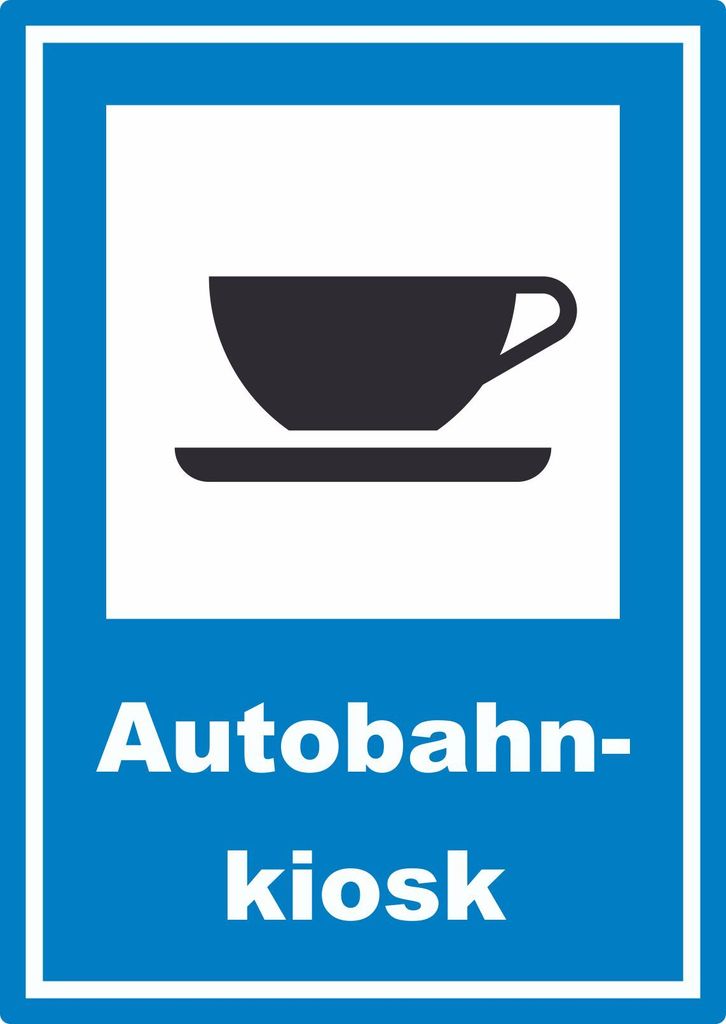 Autobahnkiosk Aufkleber A6 (105x148mm)