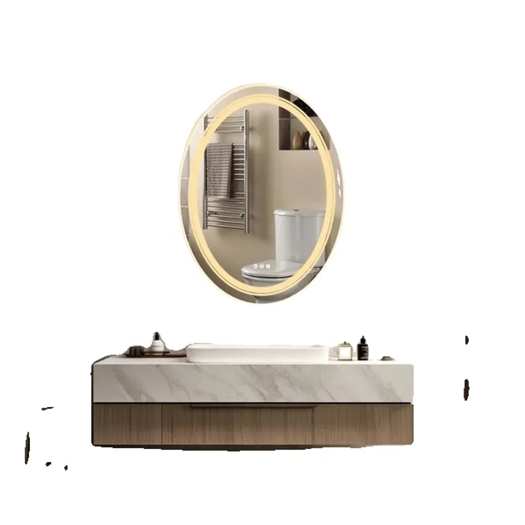 Miroir mural LED spécial maquillage et rasage avec fonction désembuage