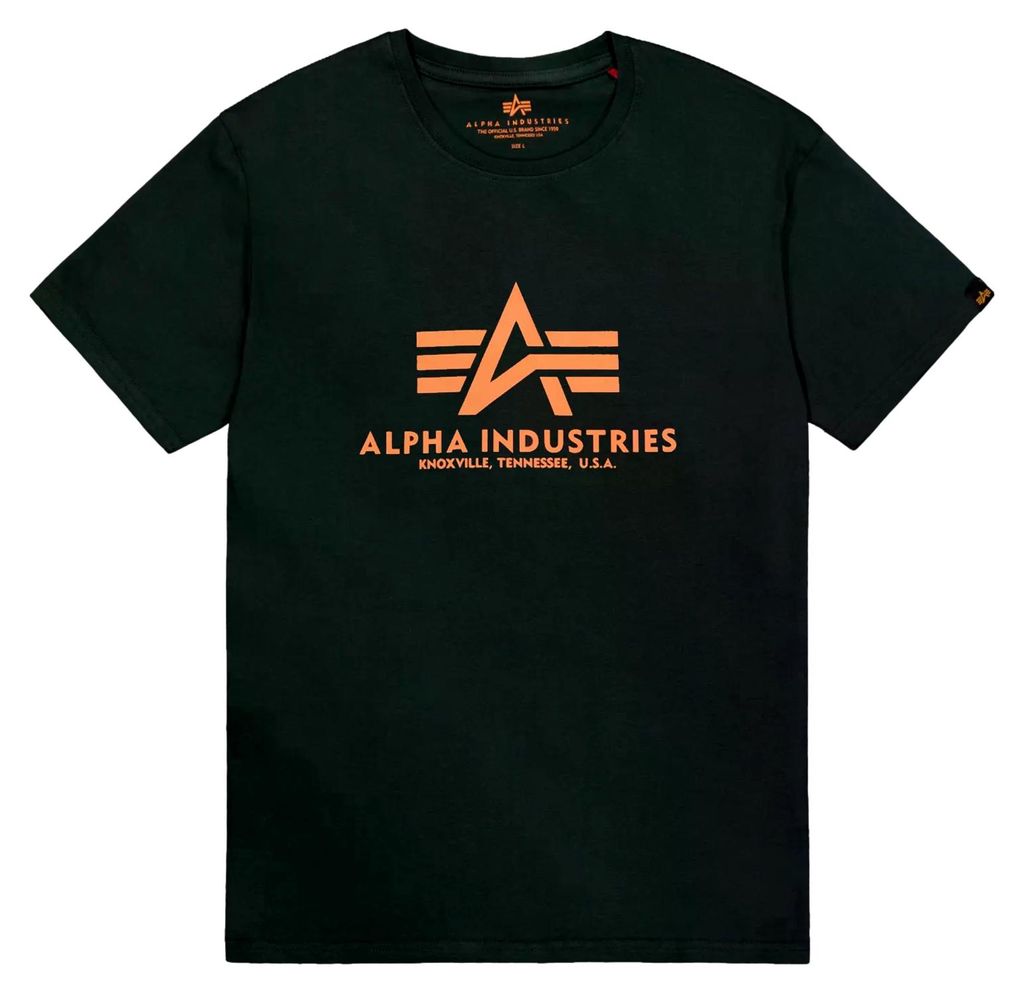 T-shirt Alpha Industries Uomo Verde 100501-353 Taglia XL Immagine del prodotto 