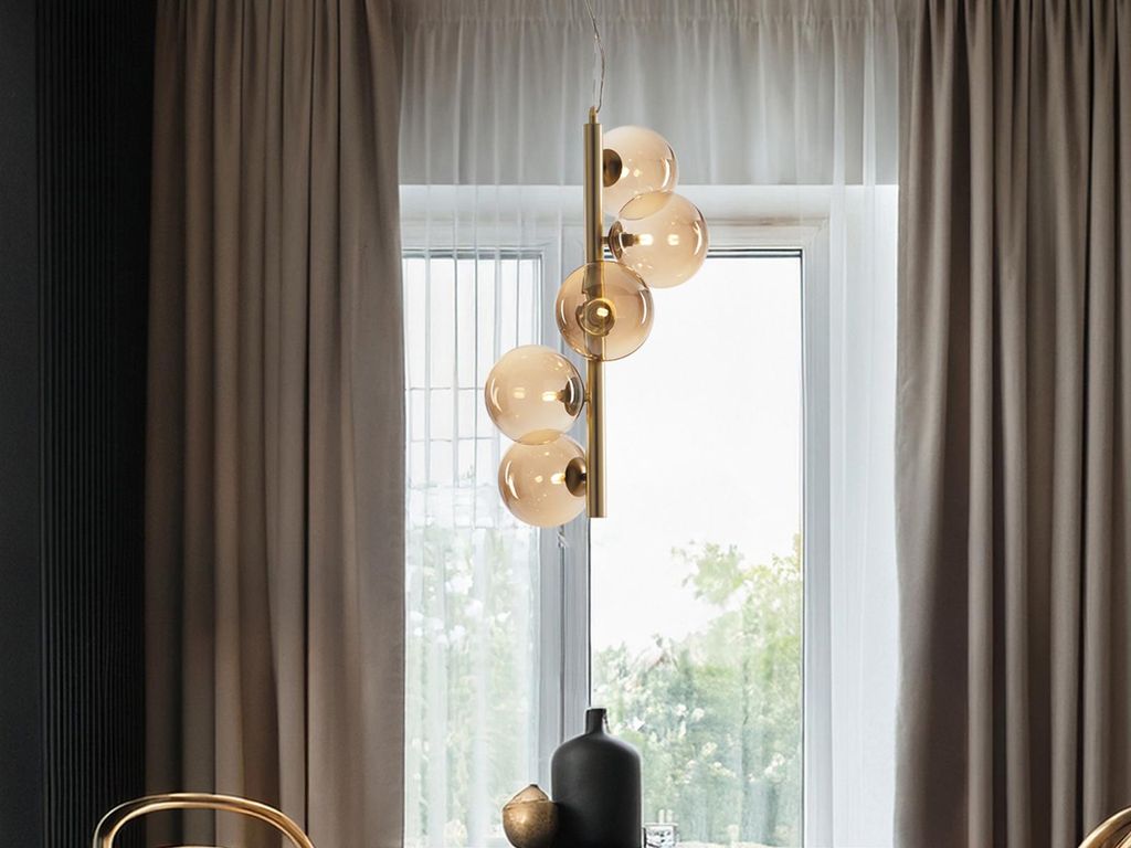 Pendelleuchte Honey Gold 5-flammig