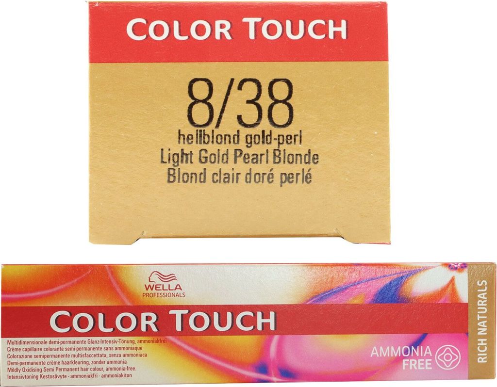Wella Color Touch Rich Naturals, Blond, 8/38, Frauen, 60 Produktbild 