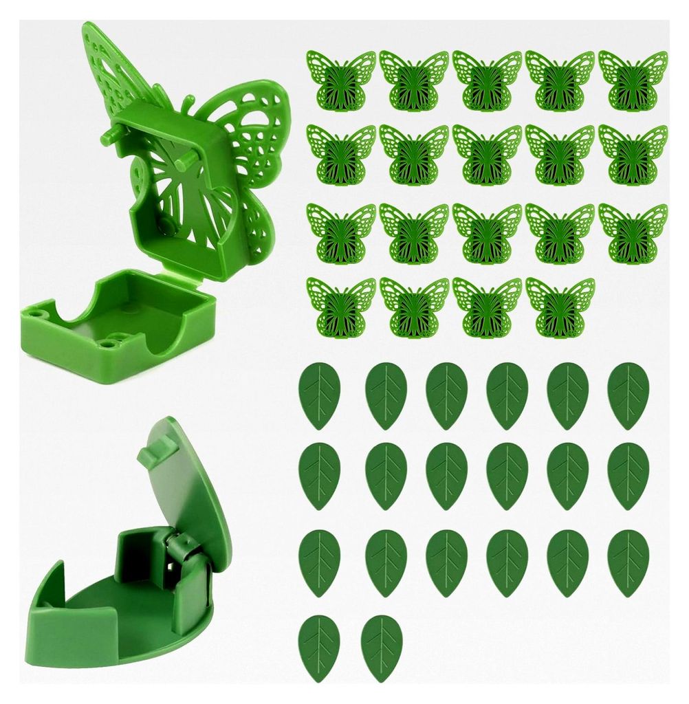 40 Stück Pflanzenclips für Kletterpflanzen, selbstklebende Pflanzenhalter und -klammern zur Wandbefestigung