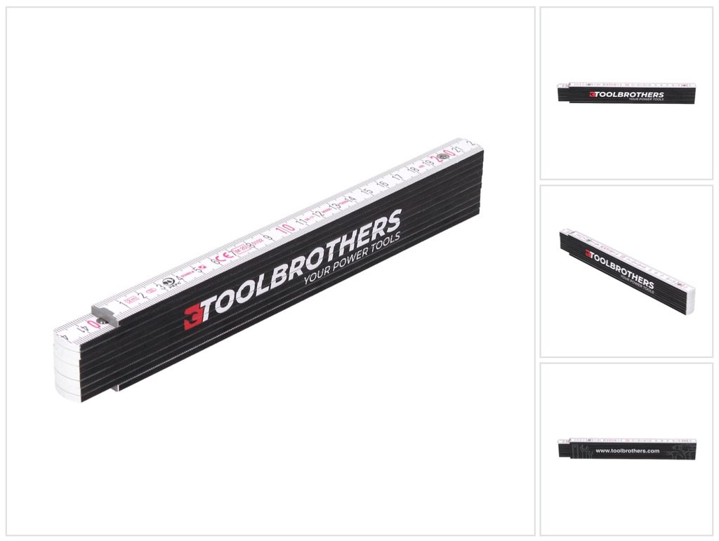 Stabila Toolbrothers Metro pieghevole con goniometro - 2 m Immagine del prodotto 