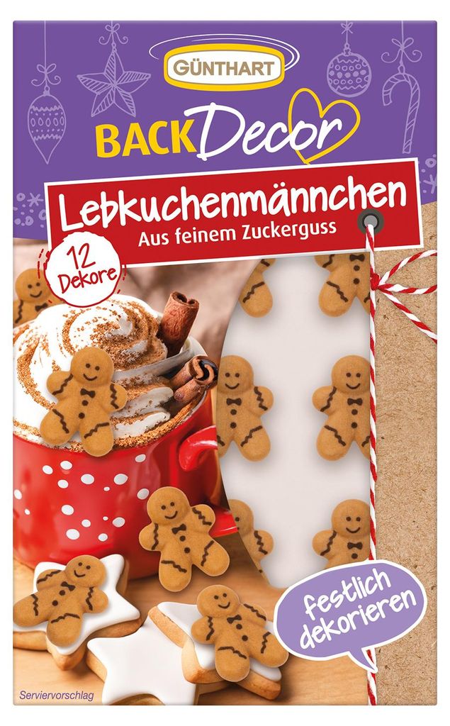 ZpětZdobení 12 perníčků z jedlé polevy Obrázek produktu 