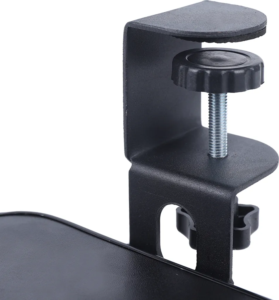 Support Clavier de Bureau Noir Ajustable avec Glissières Fluides et Robustes - 10