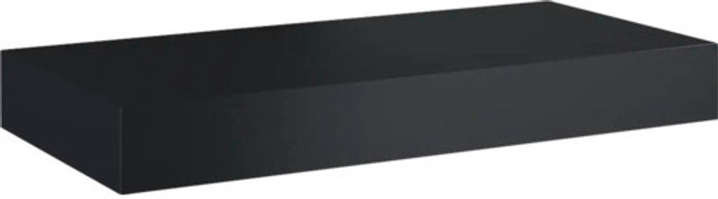 Jungborn Waschtischplatte 100,8 x 46 cm Kompaktmarmor Schwarz ohne Ausschnitt