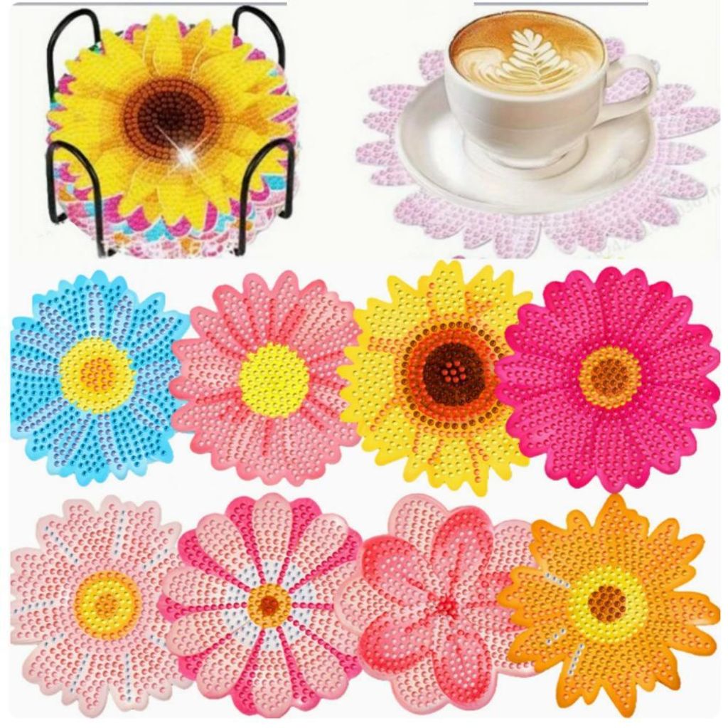 Diamond Painting Basteln,Diamond Painting Kinder Blumen Produktbild 