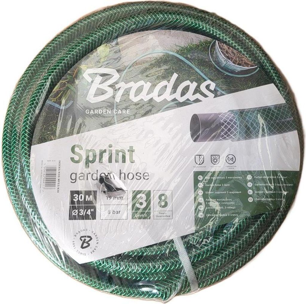Bradas Gartenschlauch Sprint | 3/4' | 30m | PVC | Grün