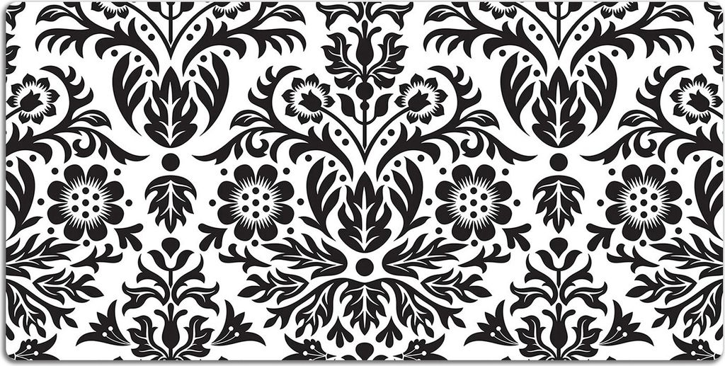 Schreibtischmatte Tischunterlage 90x45 cm Mauspad - Blumenmuster